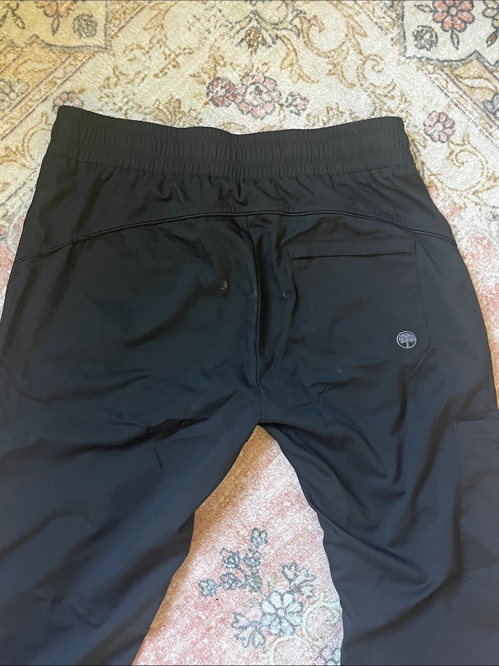 healing hands Black Straight-Leg Utility Scrub Pants with Zip Pocket - Picture 6 of 6